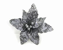 Цветок-декор новогодний (d-27см) DN-58837               (упаковка 36шт) с доставкой по России от фирмы Изумруд