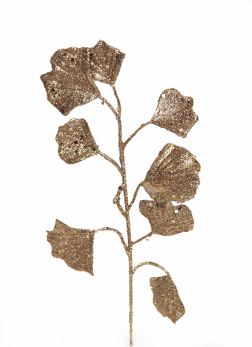 Ветка-декор новогодний шампань (L-28см) DN-58802                  (упаковка 72шт) оптом