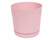 ST161-16 - Цветочный горшок с поддоном "KORAD" - 180мм св.розовый с доставкой по России от фирмы Изумруд