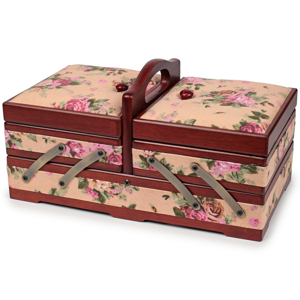 Жестяная коробочка для хранения швейных принадлежностей