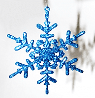 Снежинка-декор новогодний  (H-12см) WU-51337 с доставкой по России от фирмы Изумруд