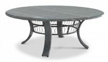 Стол садовый серый разборный d-160 см SM-71121 с доставкой по России от фирмы Изумруд