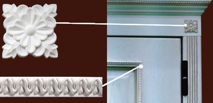 Изготовление дверей: мебельный декор ПВХ как альтернатива МДФ накладкам