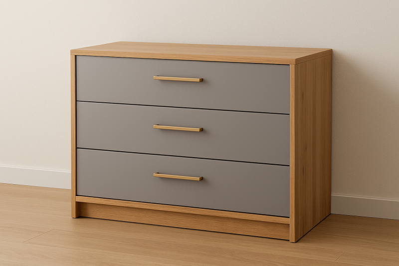 Кромка ПВХ дуб крафт золотой в мебели: как сочетать с однотонными оттенками