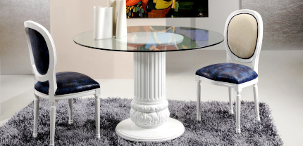 Опоры для стеклянных столешниц в классическом стиле