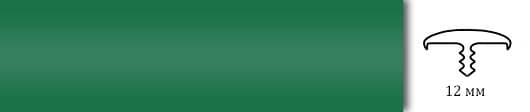Врезной профиль из гибкого ПВХ T12 BK120 зеленый.