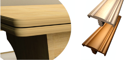 Профиль ПВХ с глубоким тиснением