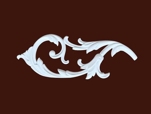 Декоративный элемент SY 0838-2 из гибкого ПВХ для фасадов и мебели различного назначения.