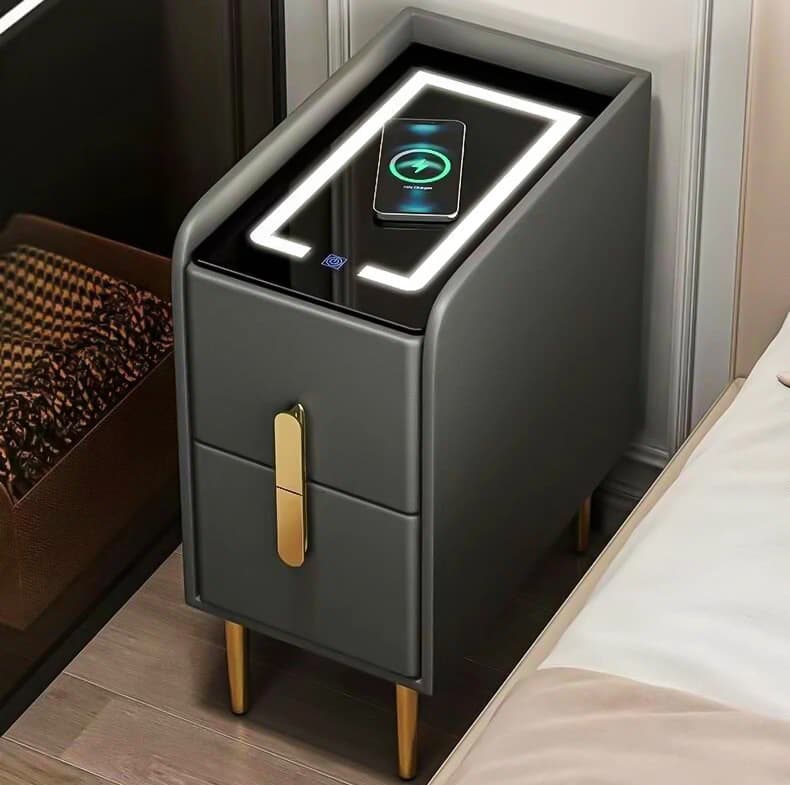 тумбочка с зарядкой для телефона