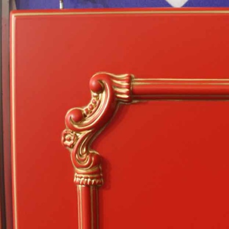 Угловой декор SY 0851-1 на мебельном фасаде - пример использования.