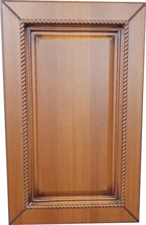 Декоративный модинг из гибкого ПВХ SY 60 на мебельном фасаде - пример использования.