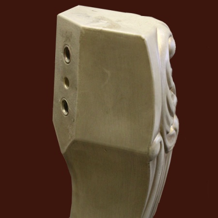 Монтажные отверстия для крепления мебельной опоры из пластика SY 1088.