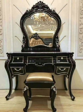 Консольный столик из пластика ABS SY 44018 с зеркалом в классическом стиле.