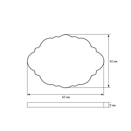 Мебельная розетка SY 0705 схематичное изображение с указанием размеров.