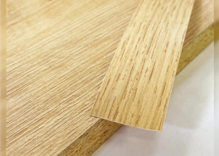 Кромочная лента ПВХ 1*25 мм BR246 с плитой ЛДСП 22 мм бунратти.