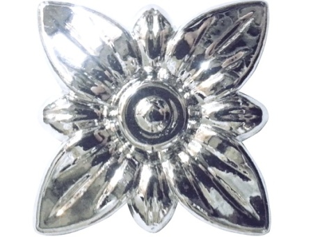 Розетка мебельная из ПВХ SY 0655 с гальваническим покрытием.