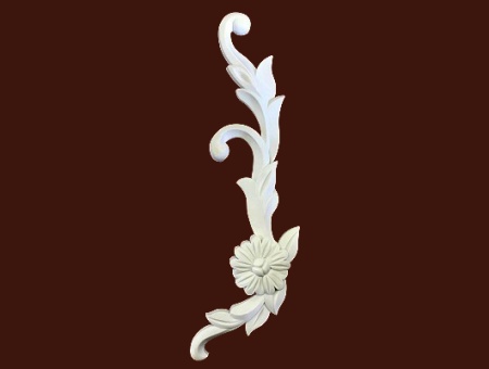 Декоративный вертикальный элемент SY 0950-2 из гибкого ПВХ для фасадов и мебели различного назначения.