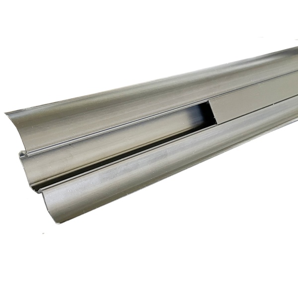 Плинтус с кабель каналом черный 58 мм 