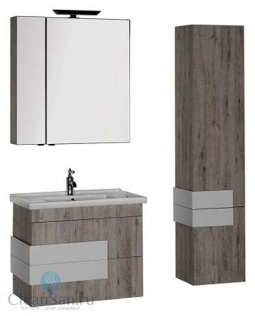 Мебель с кромкой пвх 1*19 мм BR218 - пример использования. Цвет ясень ориноко темный.