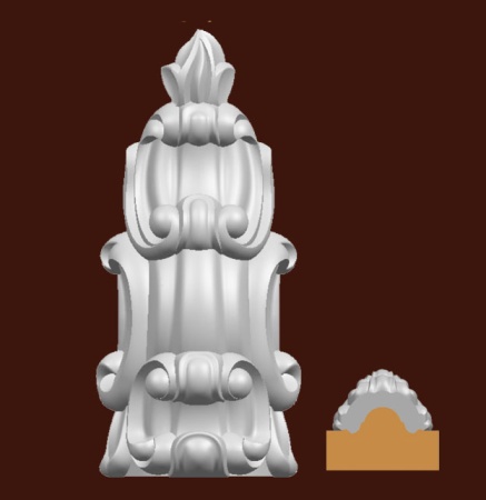 Мебельный декор с внутренним радиусом SY 88132.