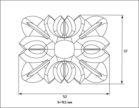 Мебельная розетка SY 15151 схематичное изображение с указанием размеров.
