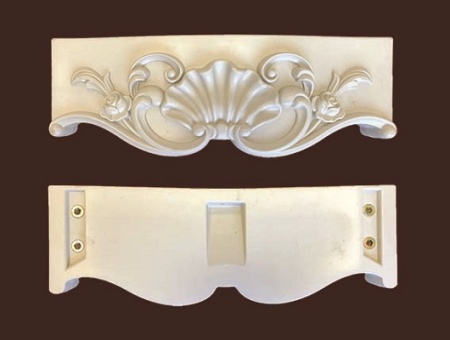 Торцевые стенки царги банкетки из пластика SY 22605.