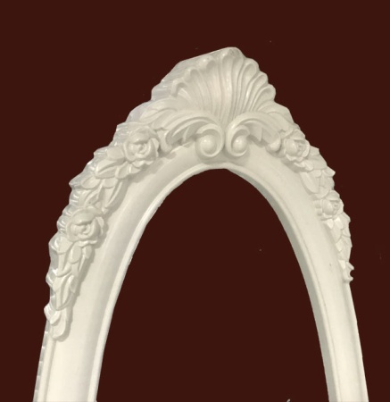 Декоративный узор на пластиковой раме для зеркала SY 55012.