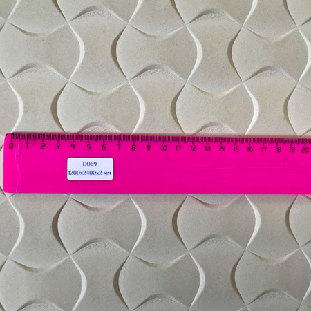 3Д панель D 069 гибкая для стен, потолков, дверей и мебели - размер рисунка