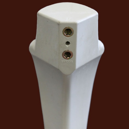 Монтажные отверстия для крепления мебельной опоры из пластика SY 1335.