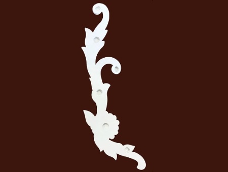 Мебельный вертикальный декор SY 0950-2 вид сзади.