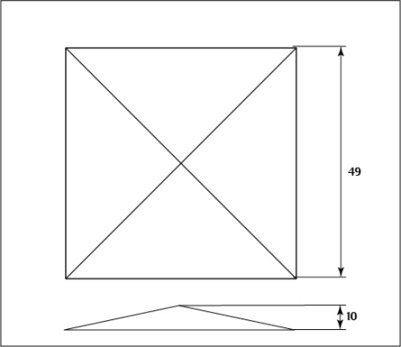 Мебельная розетка SY 88237 схематичное изображение с указанием размеров.