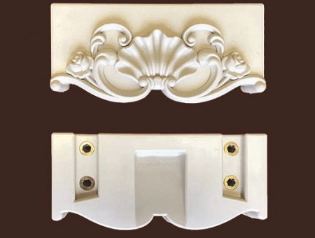 Торцевые стенки царги банкетки из пластика SY 33012.