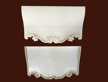 Фасад из пластика для верхнего ящика тумбочки из комплекта SY 22001.