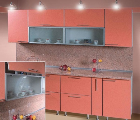 Мебель с кромкой пвх 1,8*28 мм BR722 - пример использования. Цвет лосось.