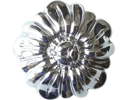 Розетка мебельная из ПВХ SY 0882 с гальваническим покрытием.