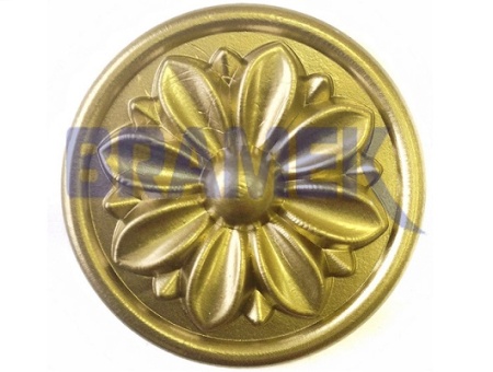 Розетка мебельная из ПВХ SY 0780 с гальваническим покрытием.