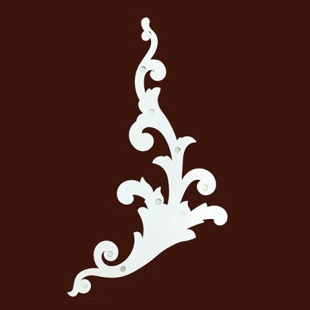 Мебельный угловой декор SY 15122-1 вид сзади