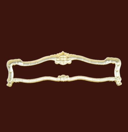 Декоративная накладка из ABS-пластика SY 77005 для спинки кровати вид сзади.