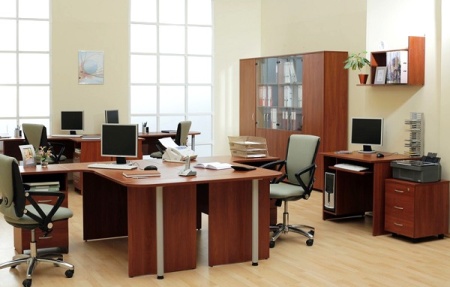 Мебель с кромкой пвх 1*19 мм PV4974 - пример использования. Цвет яблоня локарно.