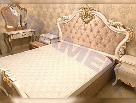 Декоративная накладка из ABS-пластика SY 99007 для спинки кровати - пример использования. Изготовления спинки кровати.