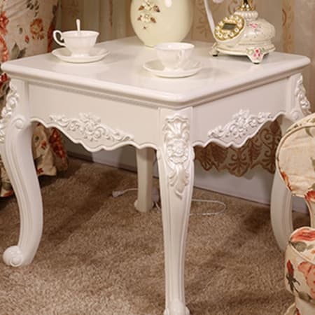 Декоративная опора из ABS-пластика SY 1376 для мебели - пример использования. Кофейный столик с пластиковыми опорами.