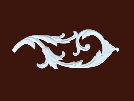 Декоративный элемент SY 0838-1 из гибкого ПВХ для фасадов и мебели различного назначения.