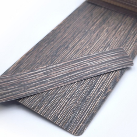 Кромочная лента ПВХ 0,4*28 мм BR270 с плитой толщиной 25 мм венге винтаж.