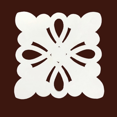 Декоративная розетка из ПВХ SY 10109 вид сзади.