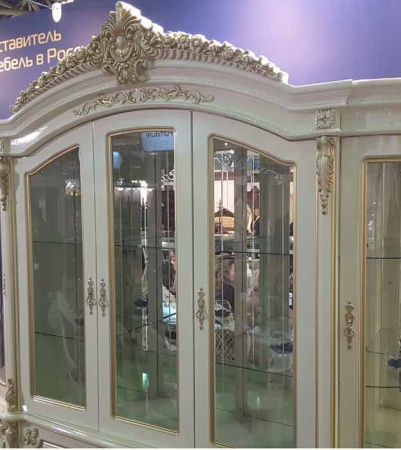 Мебельный декор SY 0641 для шкафа - пример на готовой мебели. 