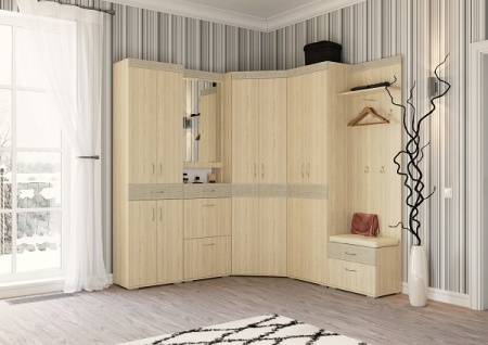 Мебель с кромкой пвх 0,4*22 мм BR603 - пример использования. Цвет дуб сонома светлый.