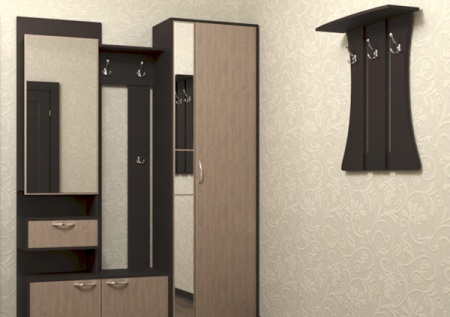 Мебель с кромкой пвх 1*44 мм BR252 - пример использования. Цвет венге линум.