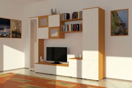 Мебель с кромкой пвх 1*43 мм BR305 - пример использования. Цвет бук бавария.