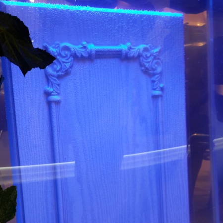 Угловой декор SY 0883 на мебельном фасаде - пример использования.