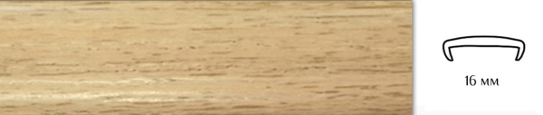 Накладной профиль из гибкого ПВХ U16 BK9505 дуб сонома.
